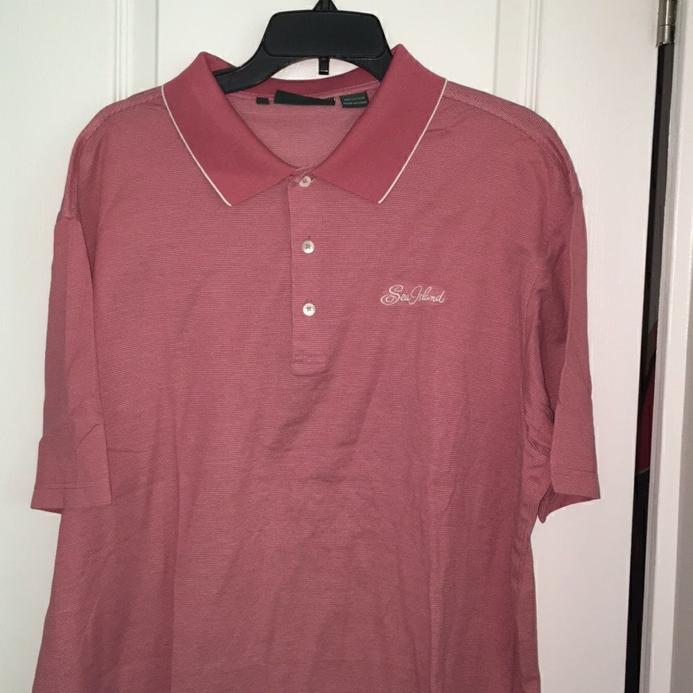 Bobby Jones Pink Mauve Sea Island Golf Polo shirt